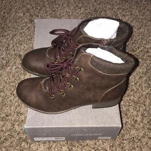 *NEW* Maurices brand Clara Brown Lace-Up Work Boot